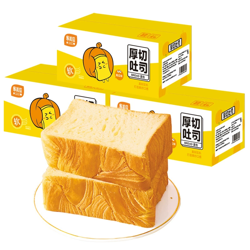 易美佳厚切吐司面包手撕面包营养健康早餐食品网红办公室零食整箱