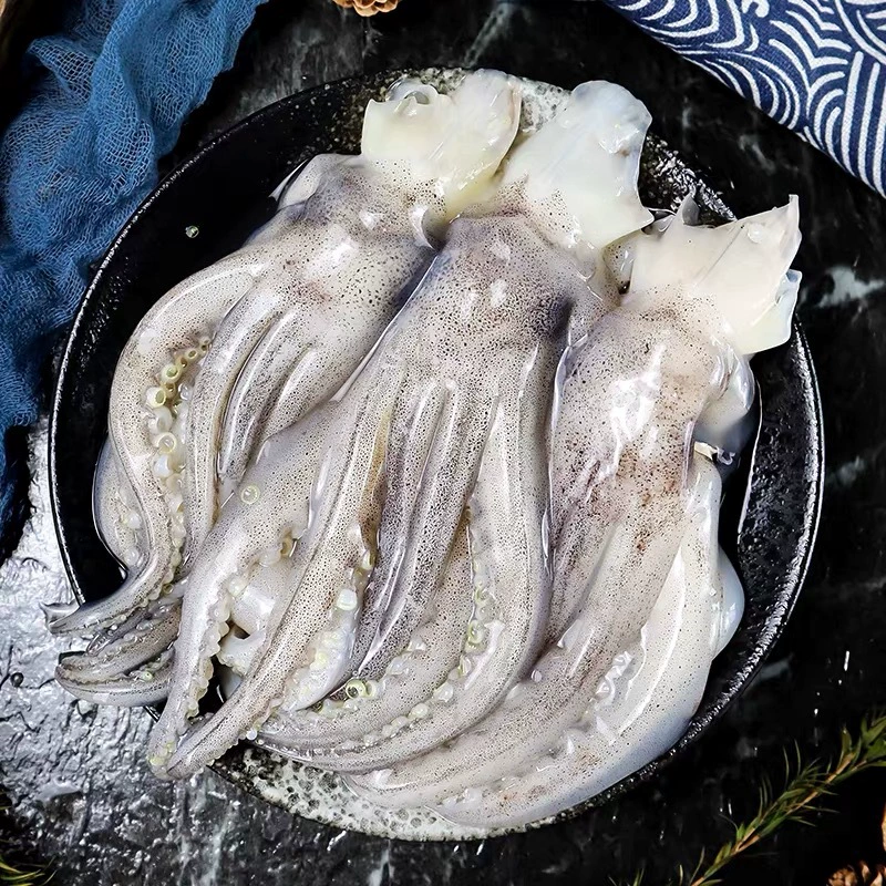 新鲜鱿鱼须原切鱿鱼头无泡药无泡发海鲜水产铁板鱿一包一斤鱿须